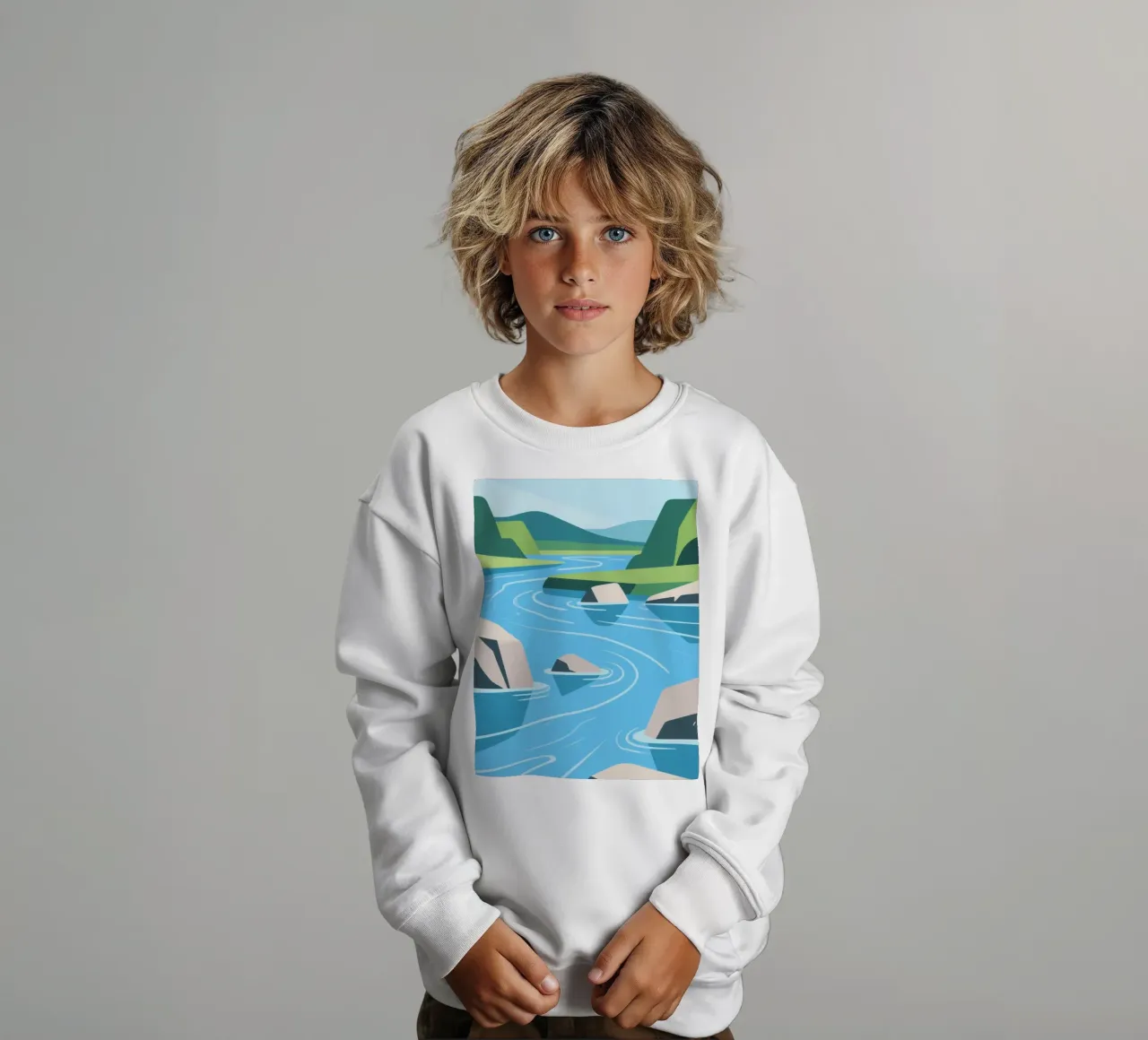 Fiume felpa bambino da knowledge