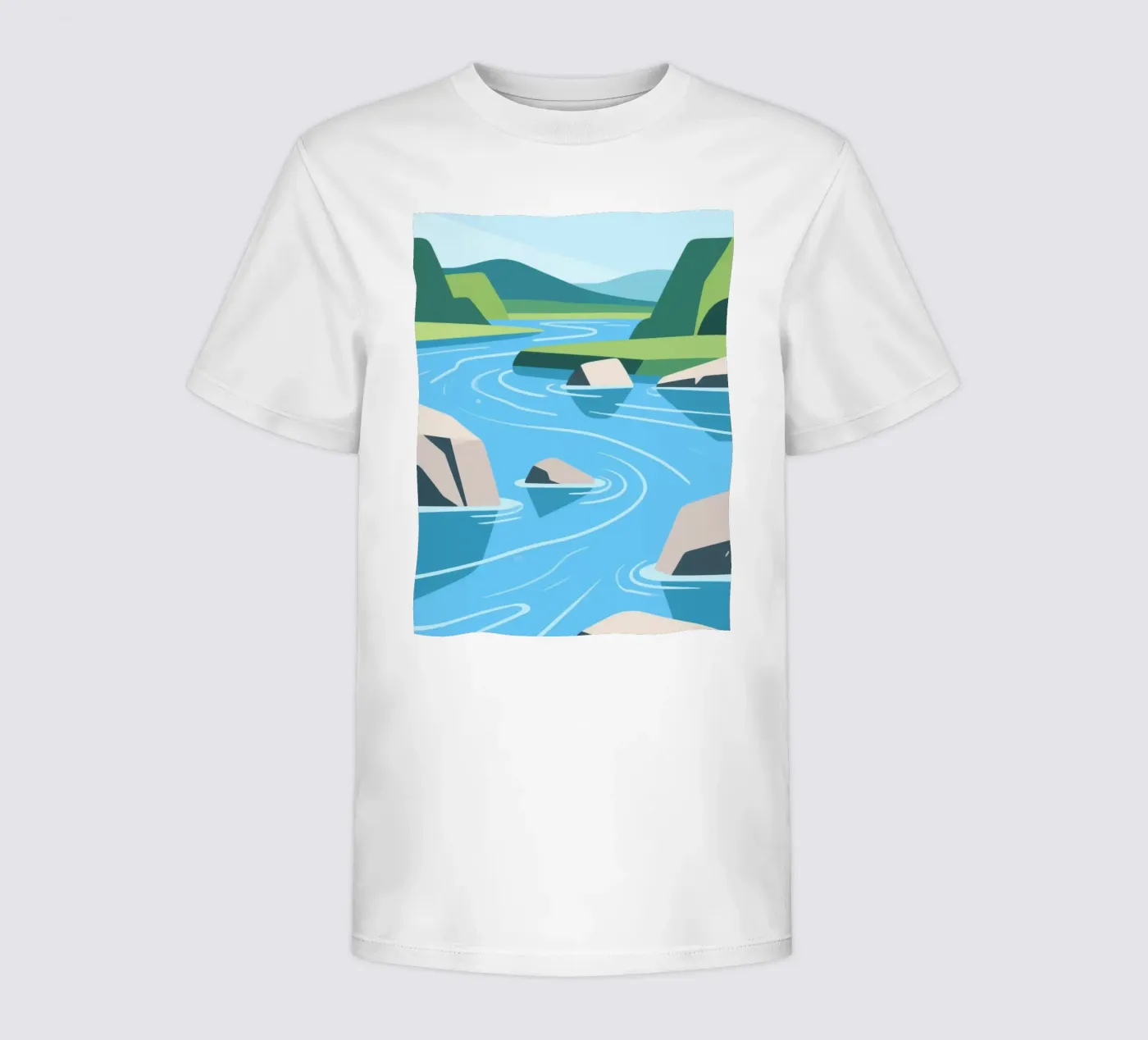 Fiume t-shirt bambini da knowledge