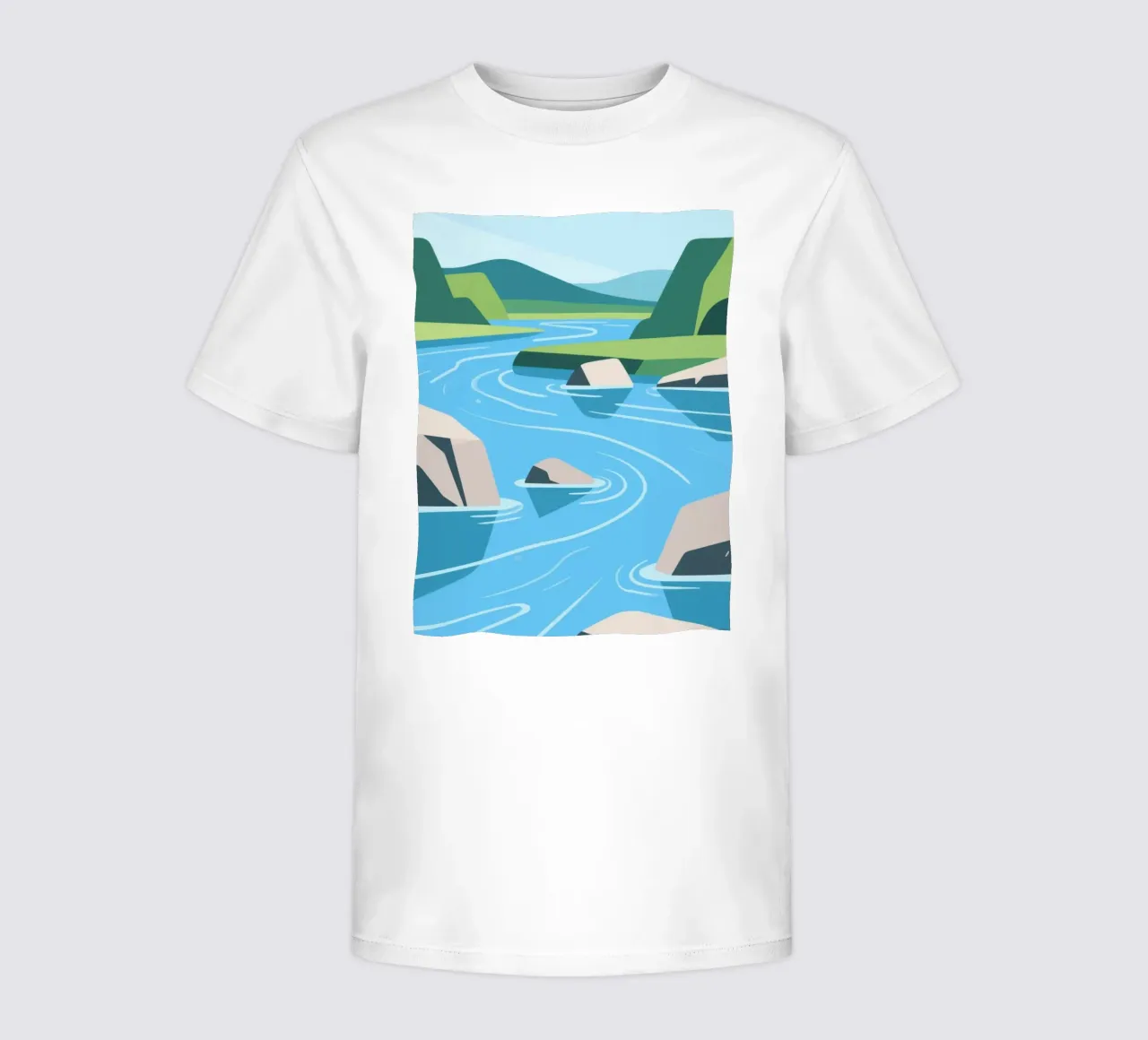 Fiume t-shirt bambini da knowledge