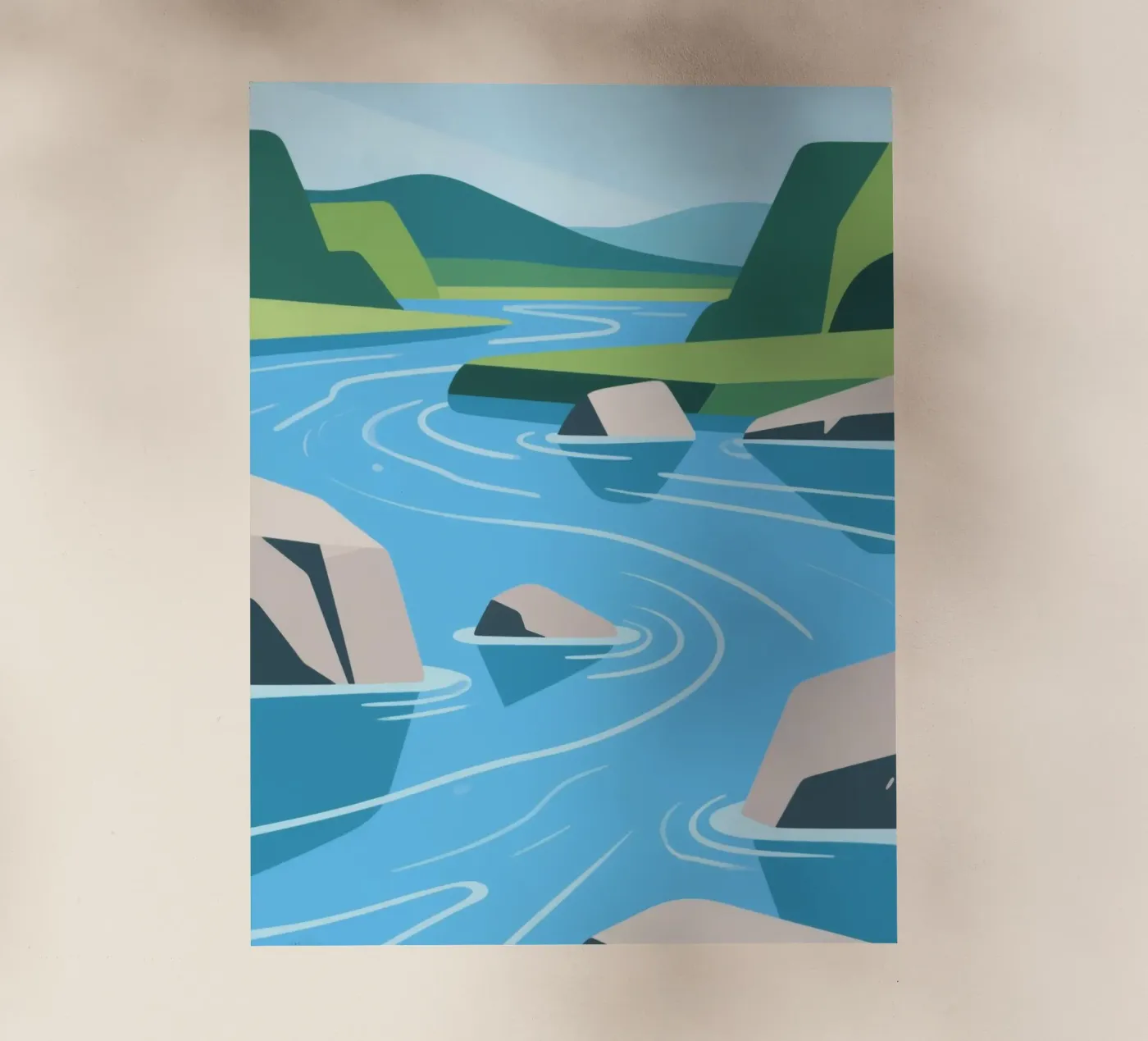 Fiume pellicola backlit da knowledge