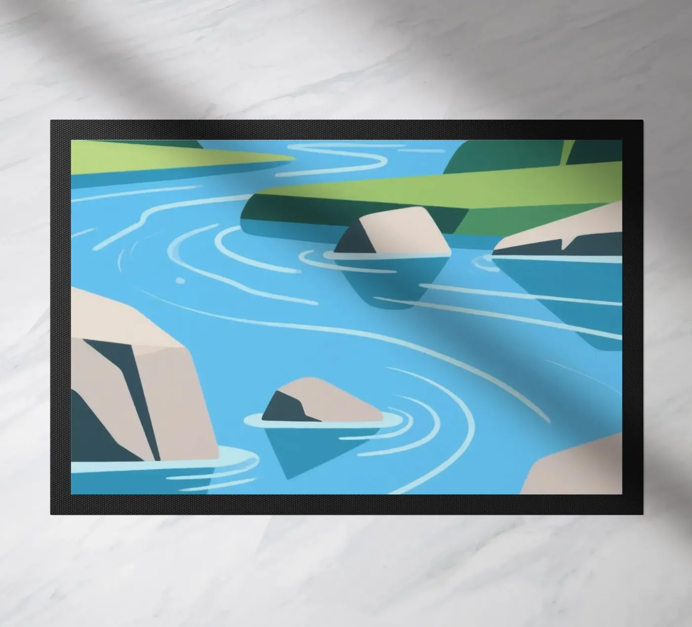 Fluss Fußmatte von knowledge