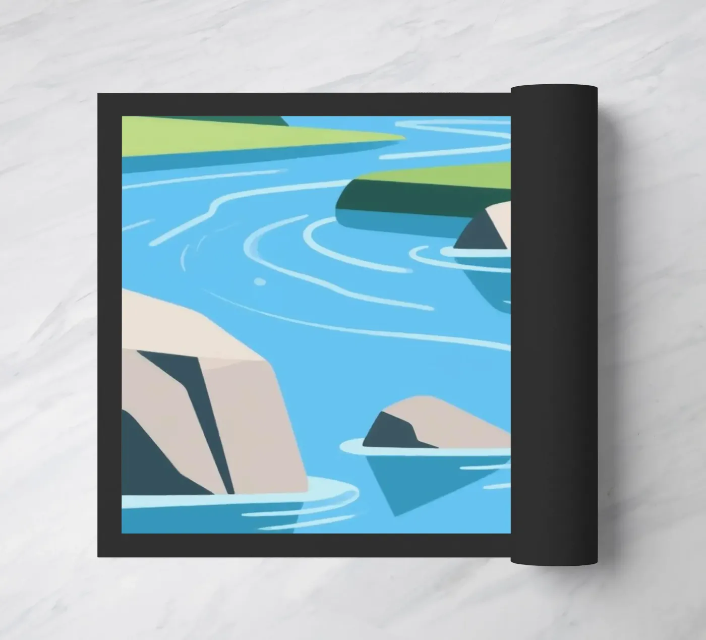 Fluss Fußmatte von knowledge