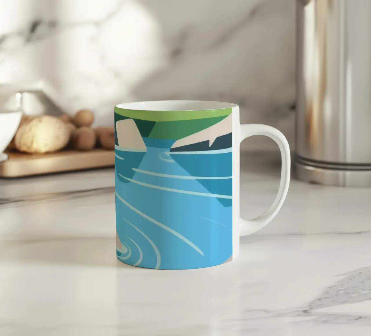Fiume tazza in ceramica da knowledge