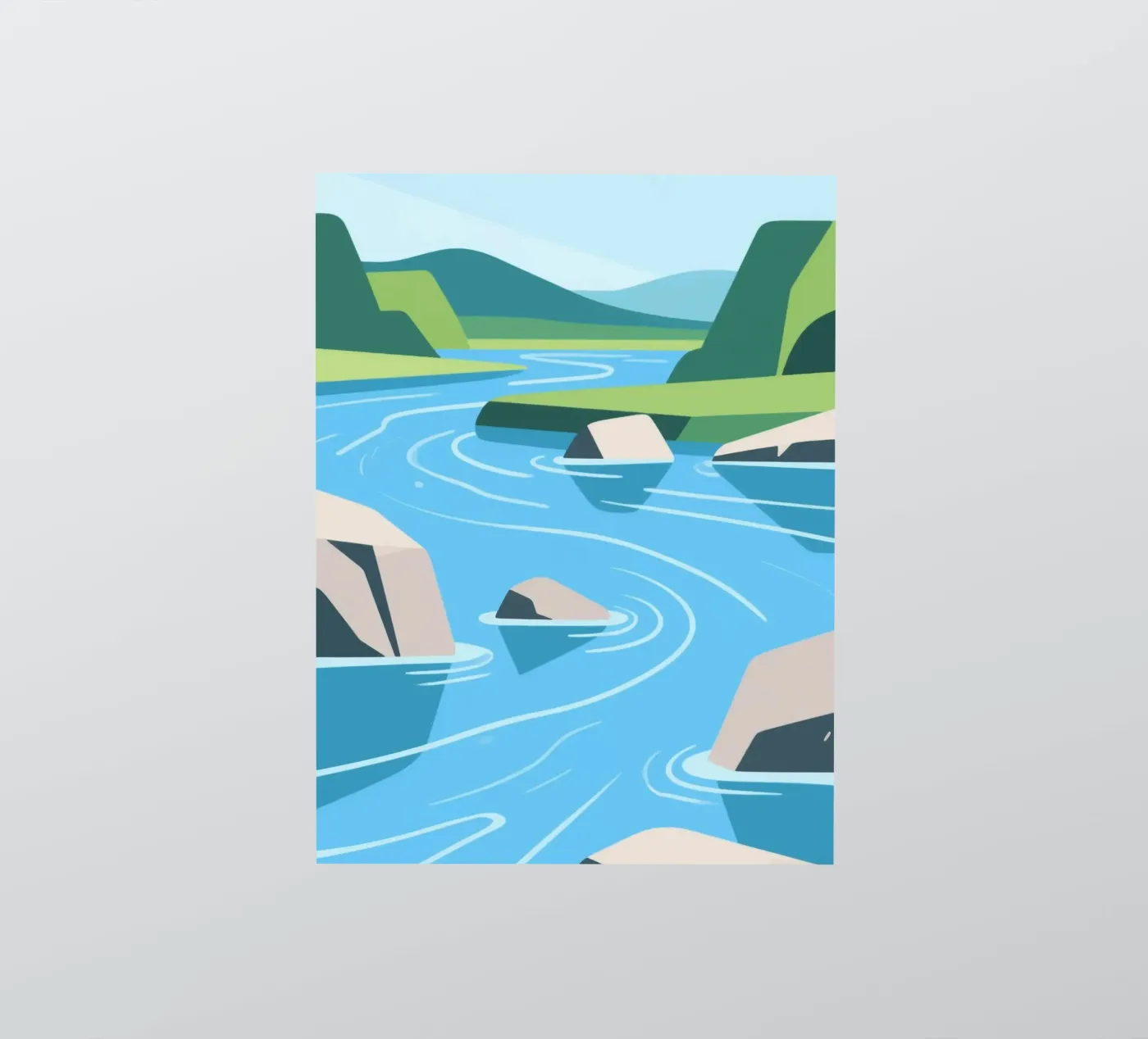 River sticker by knowledge