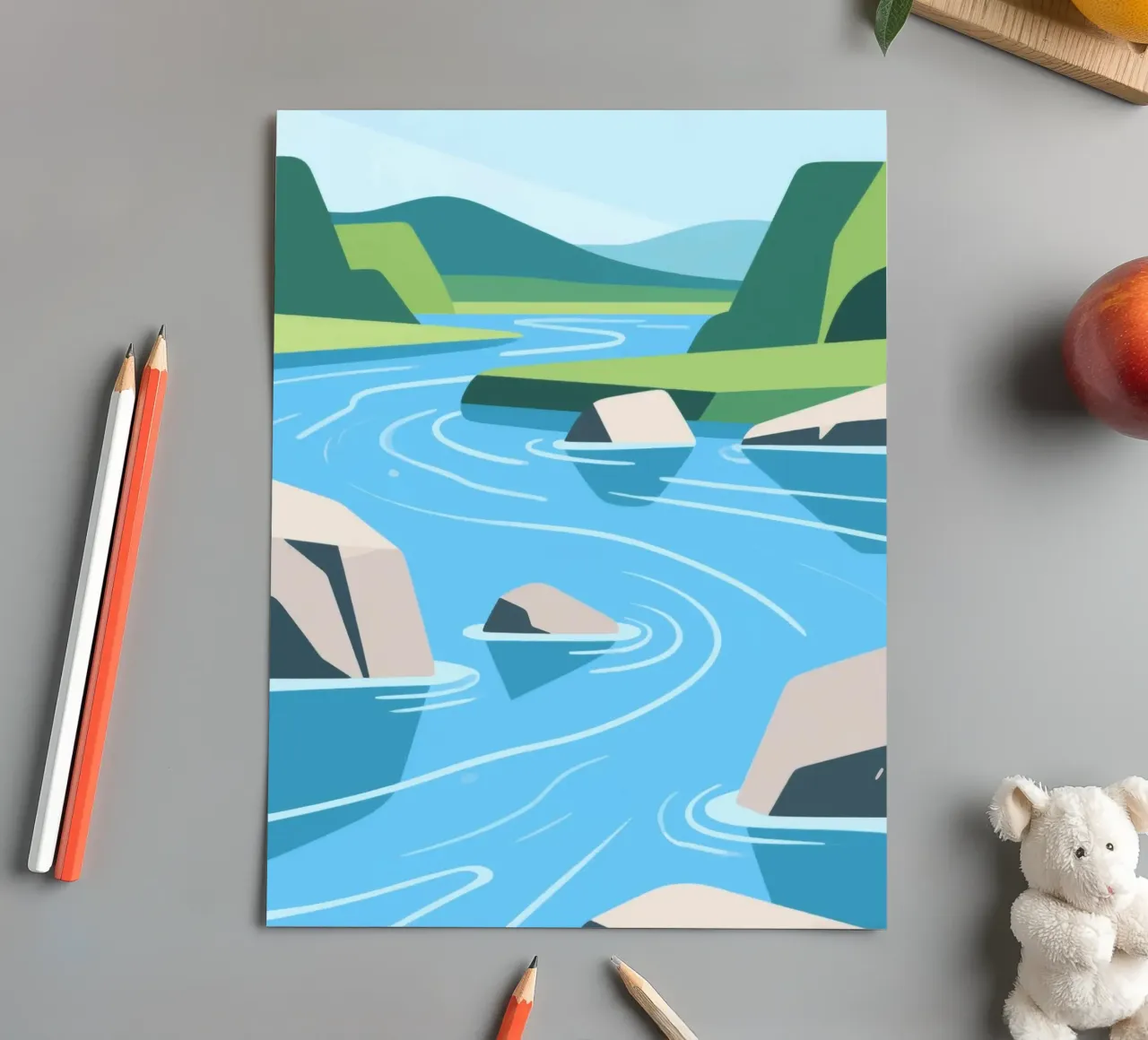 River sticker sheet by knowledge