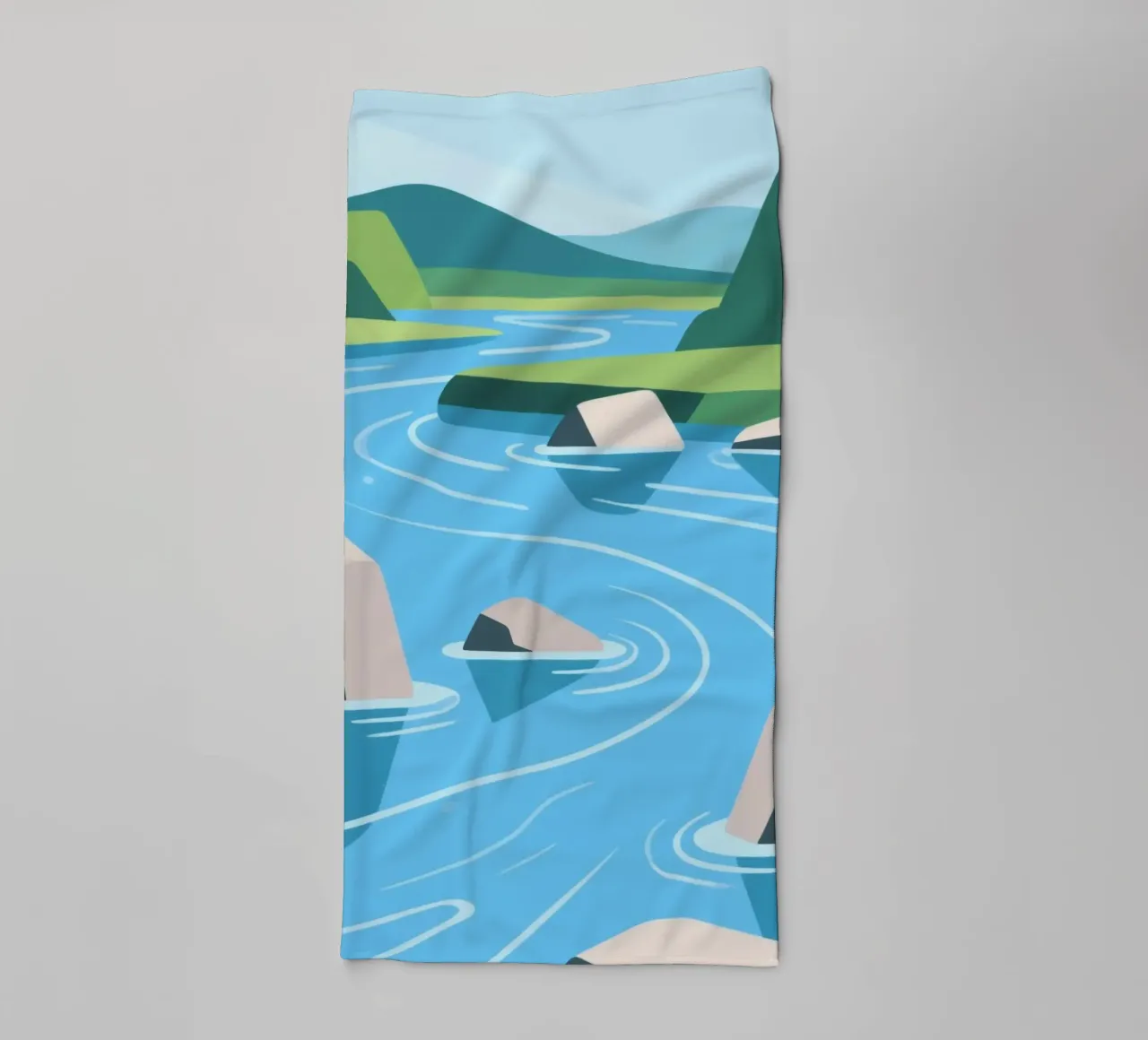 Fiume asciugamano da bagno da knowledge