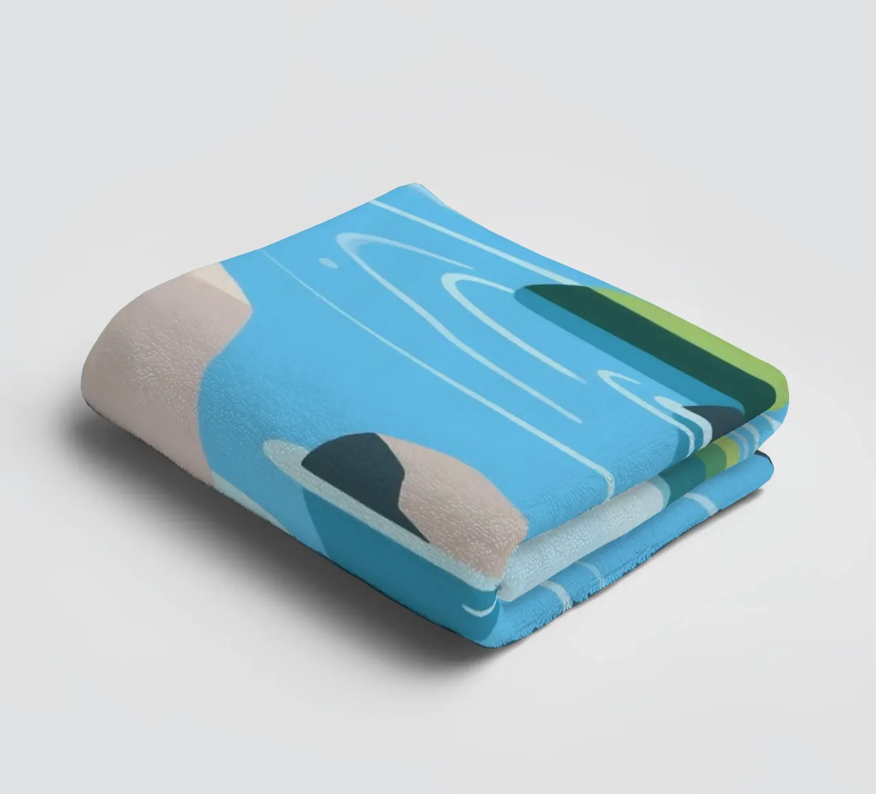 Fiume asciugamano da bagno da knowledge