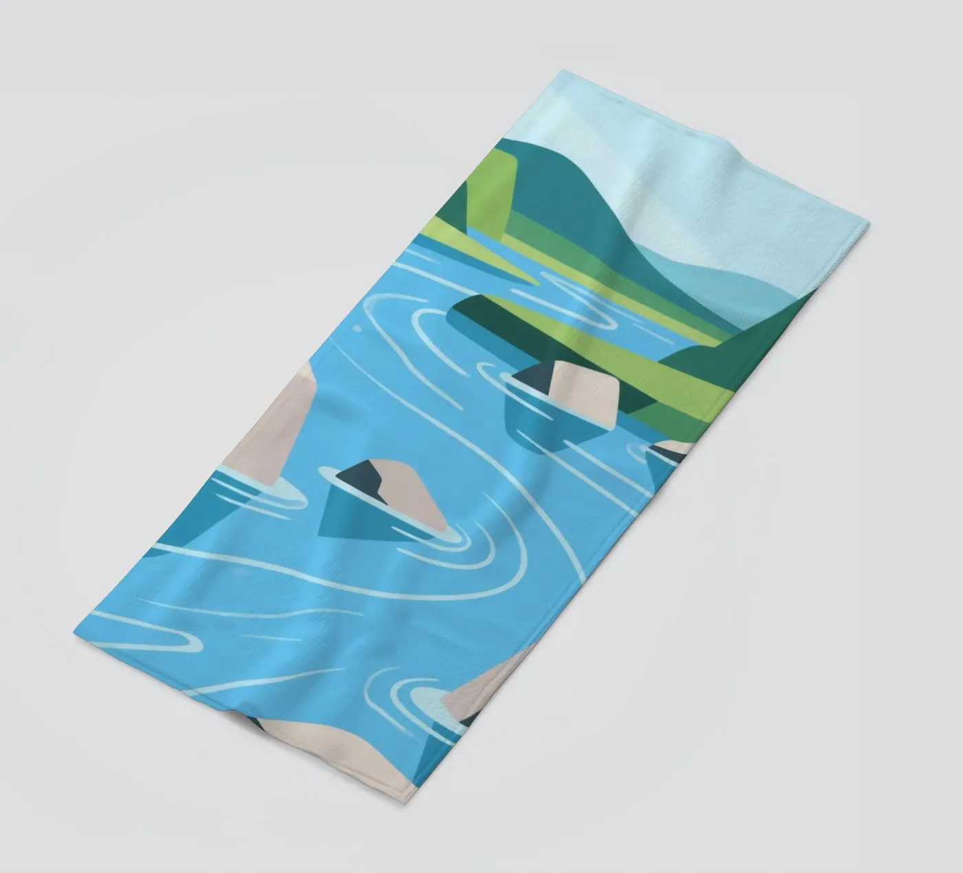 River serviette de plage de knowledge