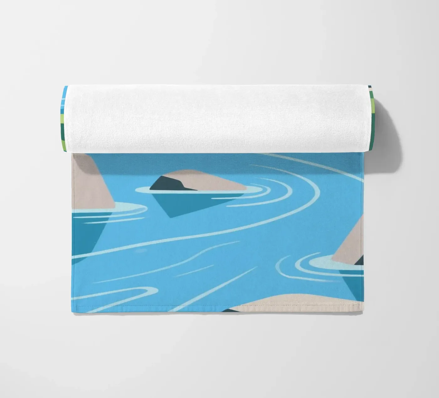 River serviette de plage de knowledge