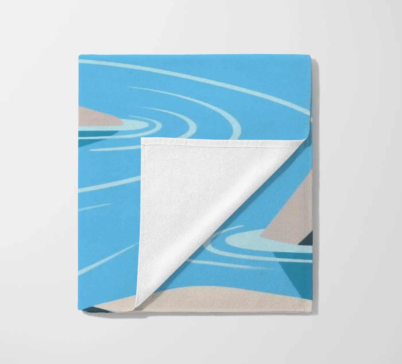 River serviette de plage de knowledge