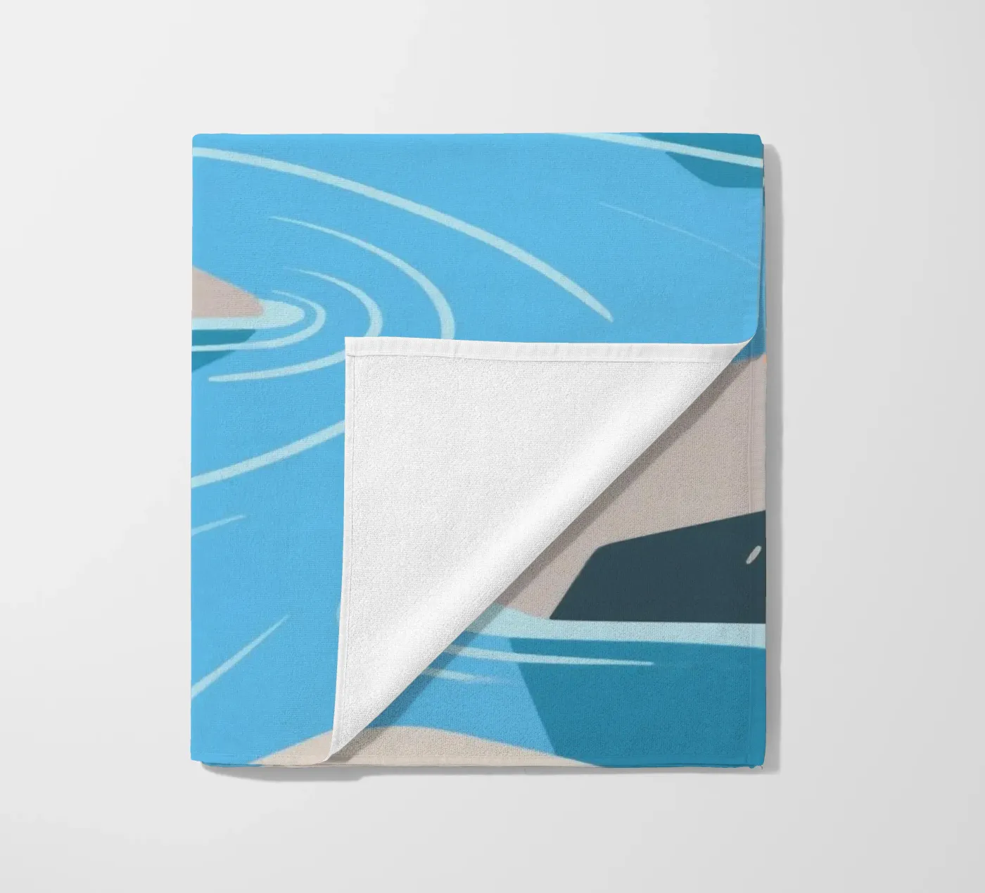 River serviette de plage de knowledge