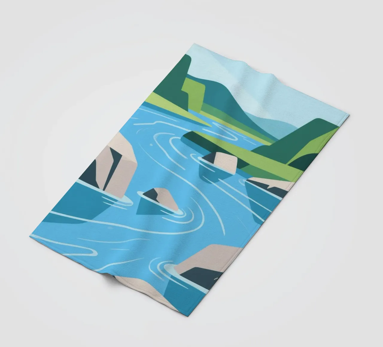 Fiume coperta in pile da knowledge