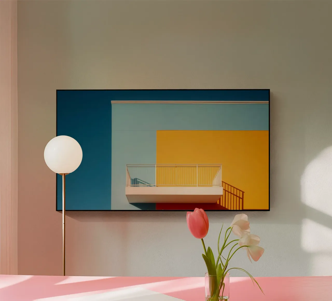 Balcon minimaliste plexiglass da Affiches Minimalistes