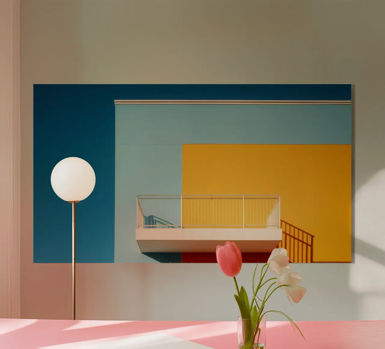 Balcon minimaliste plexiglass da Affiches Minimalistes