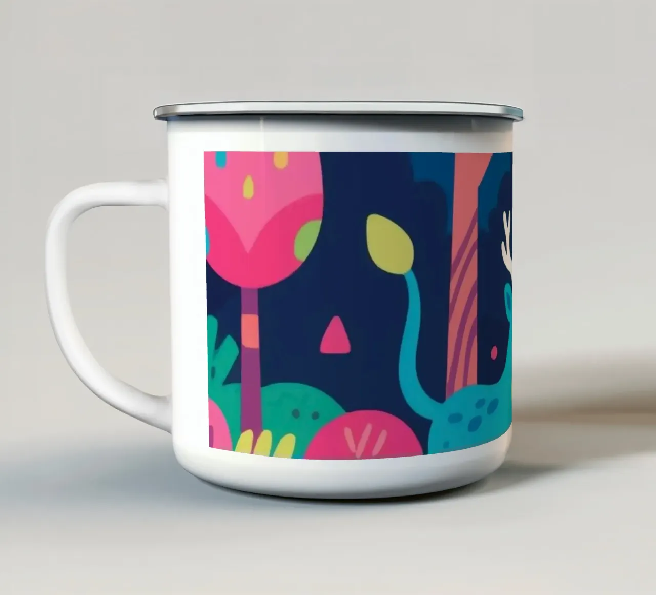 Carino il bosco dei cervi tazza in smalto da knowledge