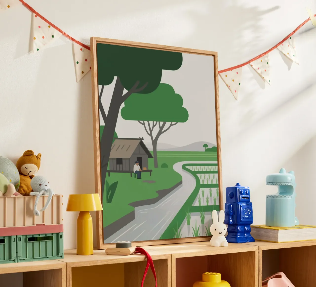 Contadini nelle risaie plexiglass da knowledge