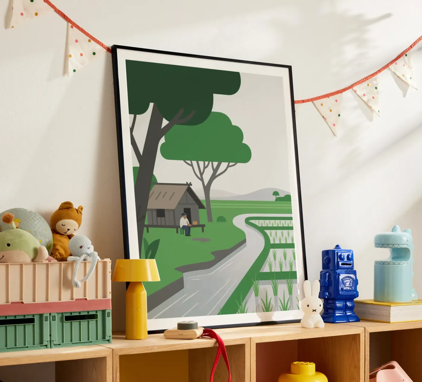 Contadini nelle risaie poster da knowledge