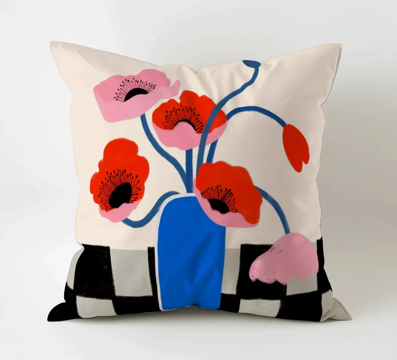 Blooming Poppy cuscino da treechild
