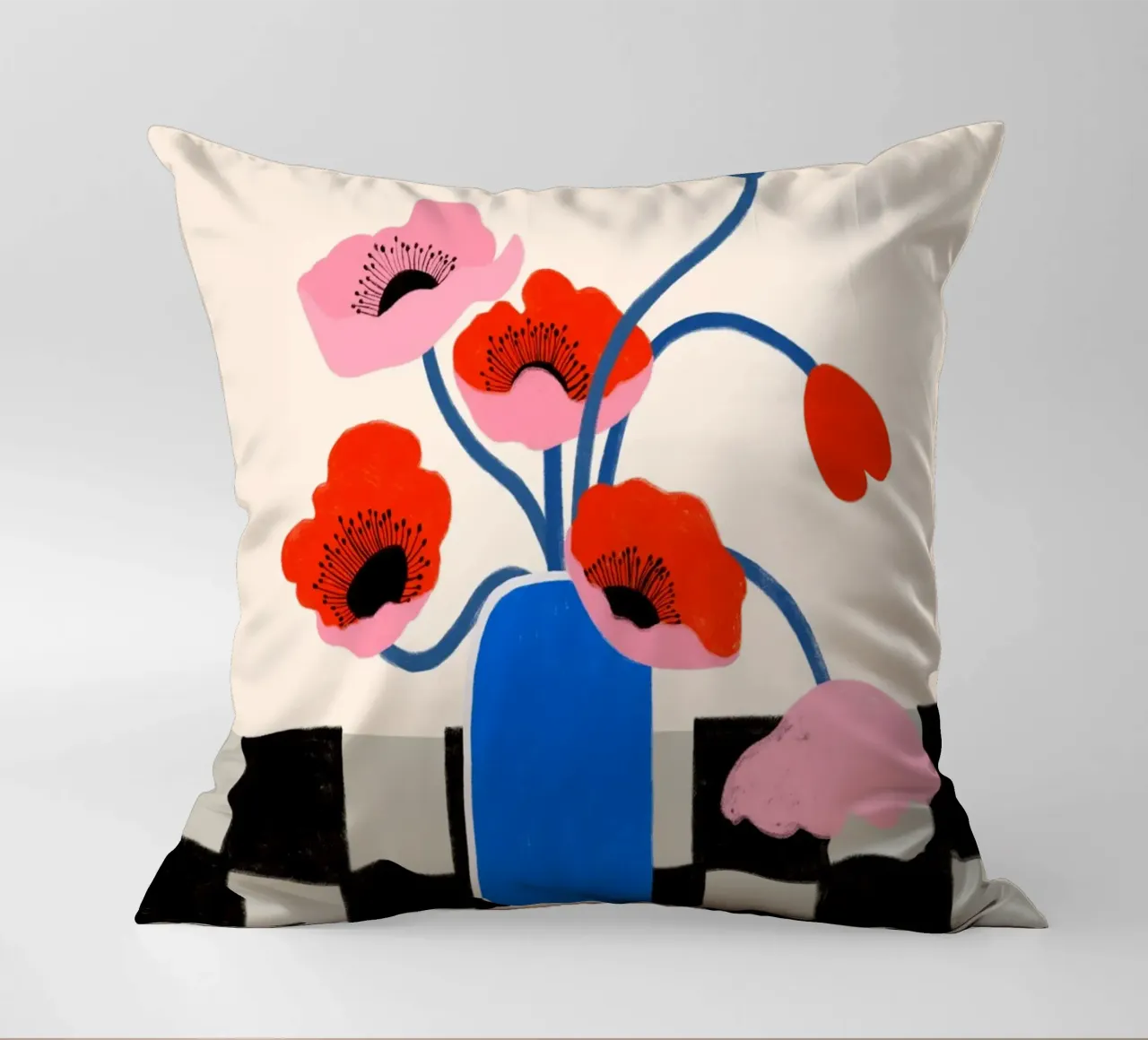 Blooming Poppy cuscino da treechild