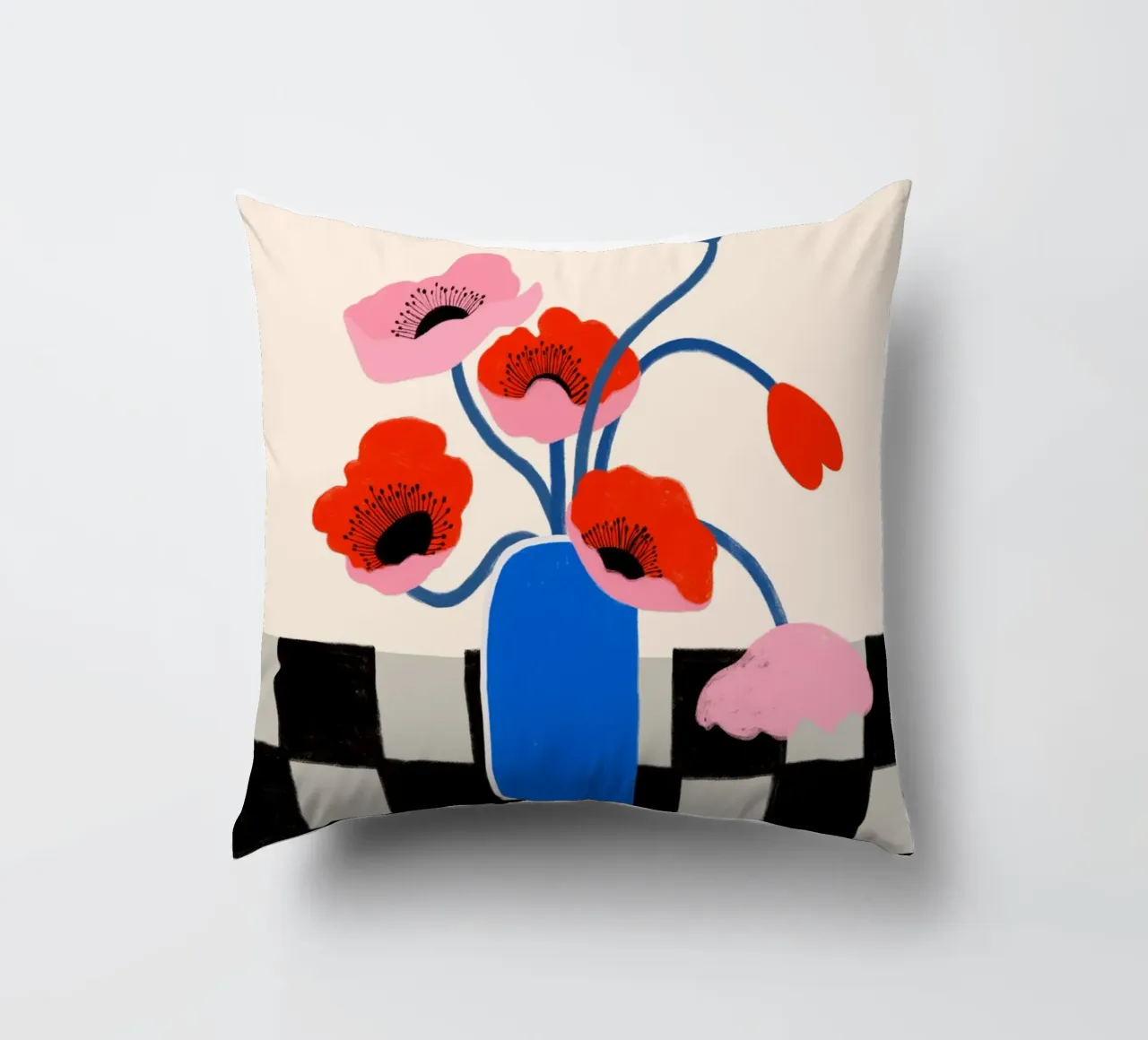 Blooming Poppy cuscino da treechild