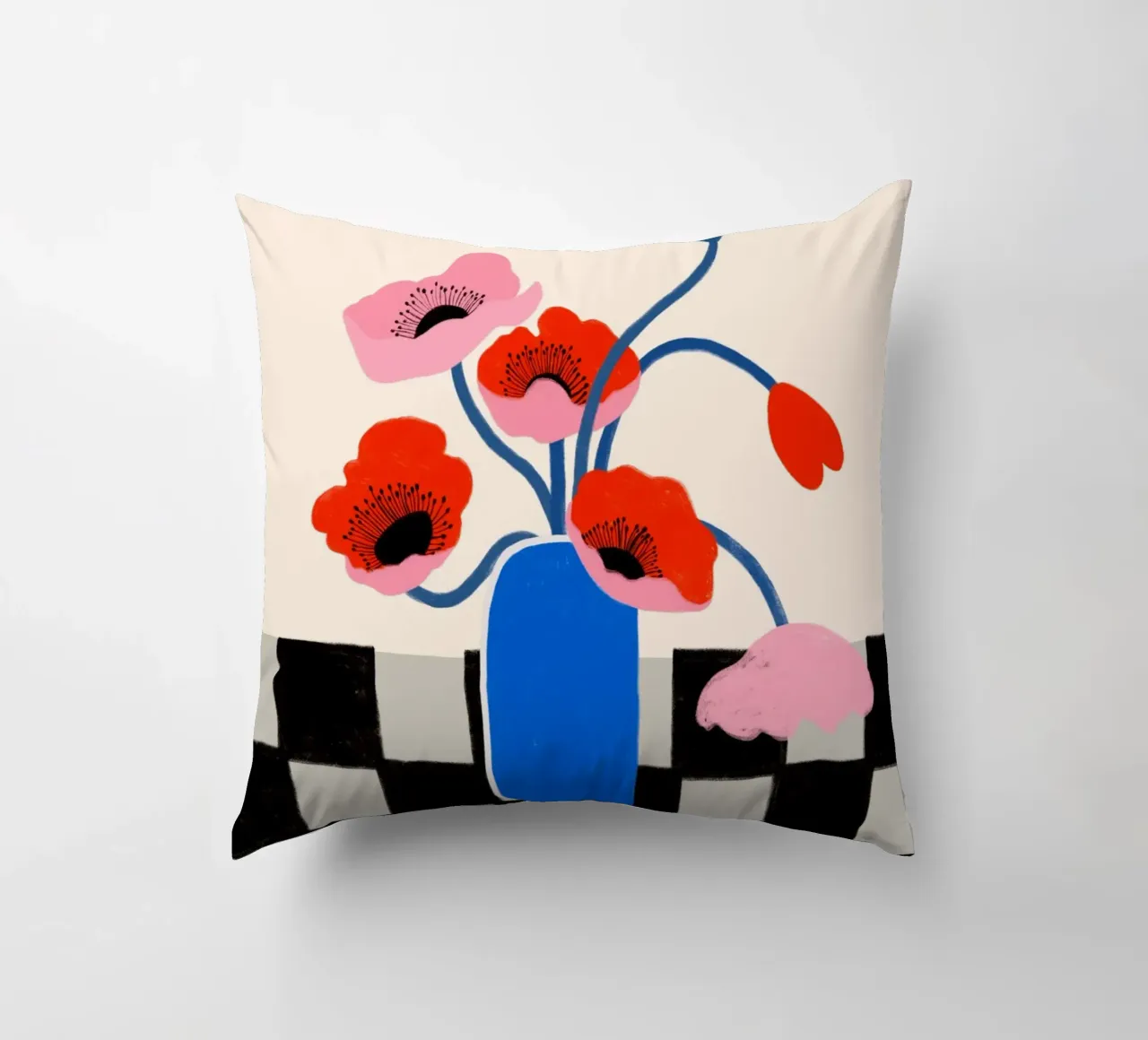 Blooming Poppy cuscino da treechild
