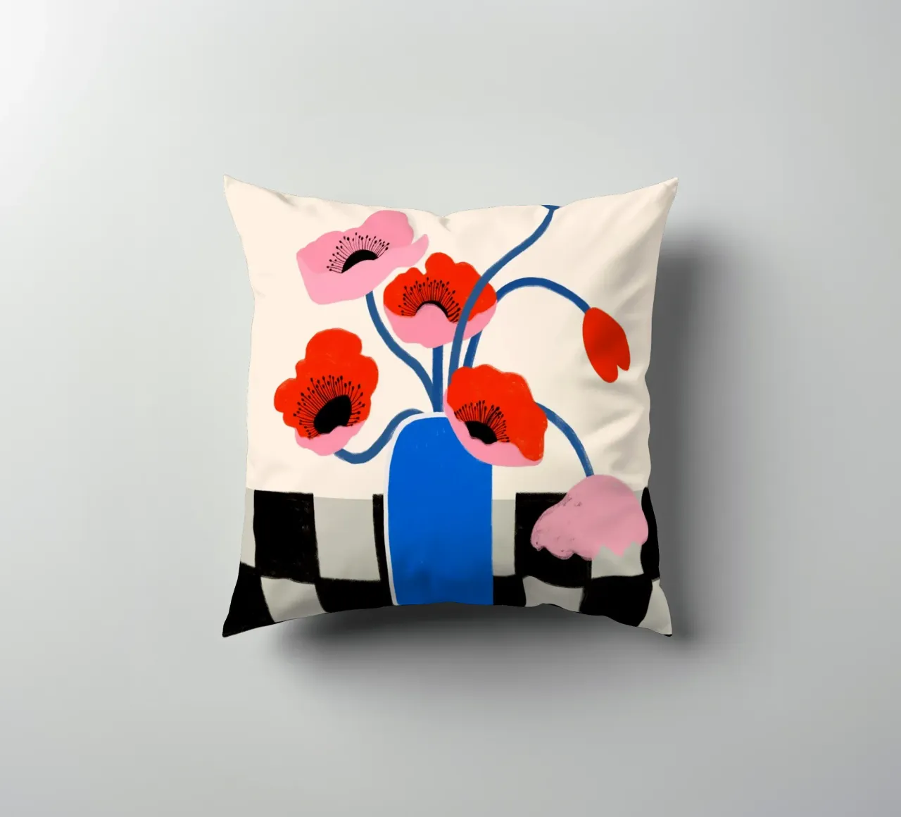 Blooming Poppy cuscino da treechild