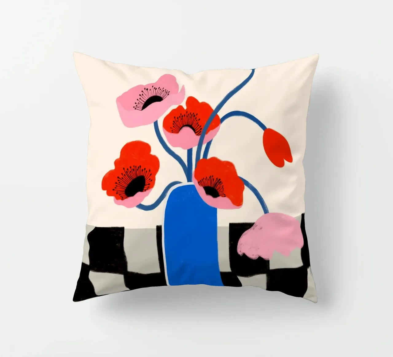Blooming Poppy cuscino da treechild