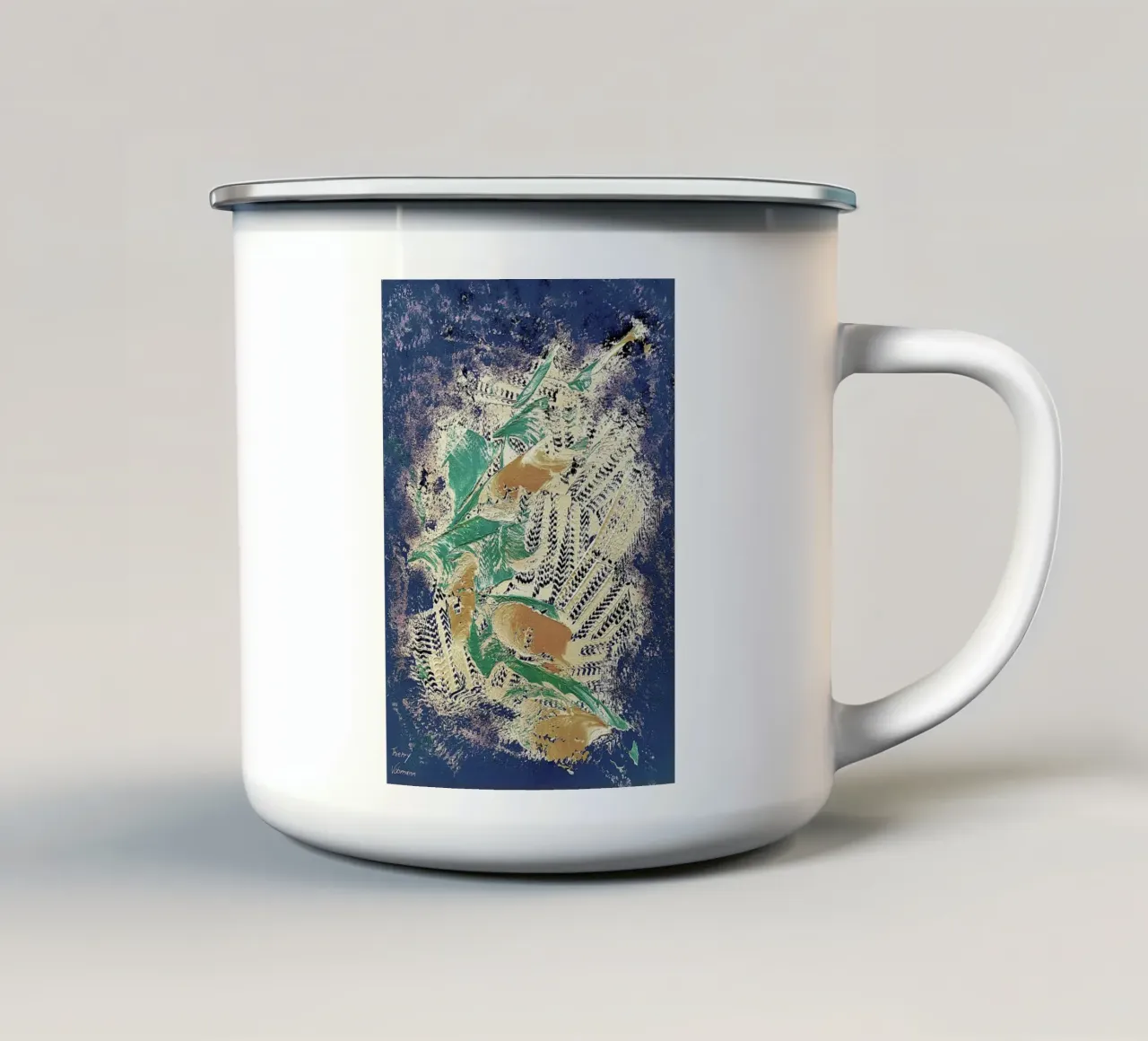IDEAL GIFT 97 invers. tazza in smalto da Thierry Vobmann Abstract painting