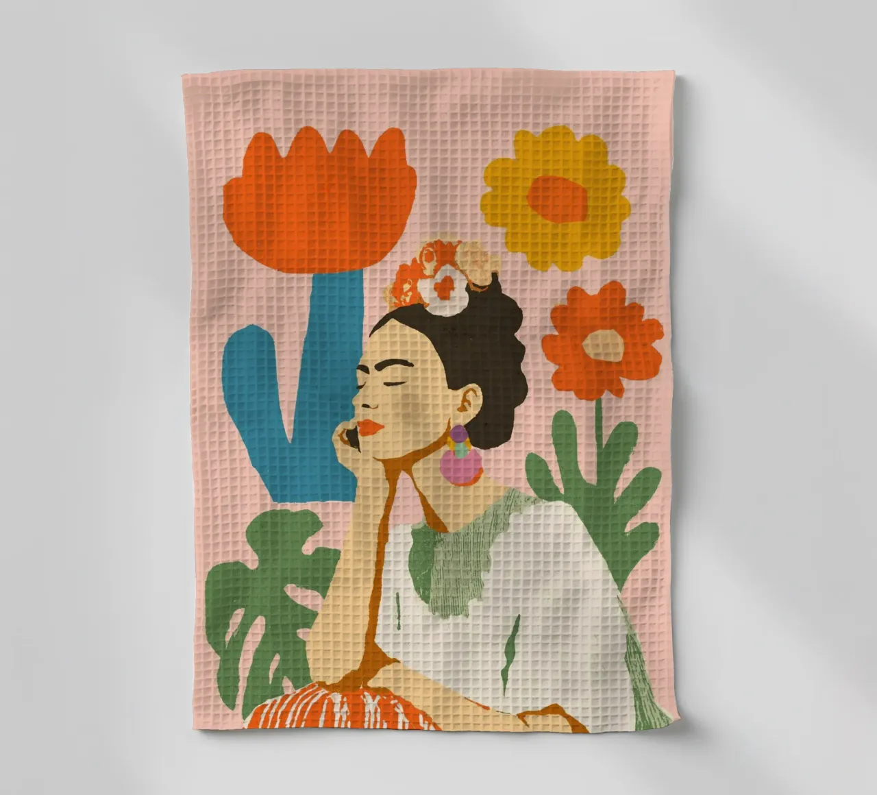 Frida Primavera No 02 canovaccio da cucina da treechild