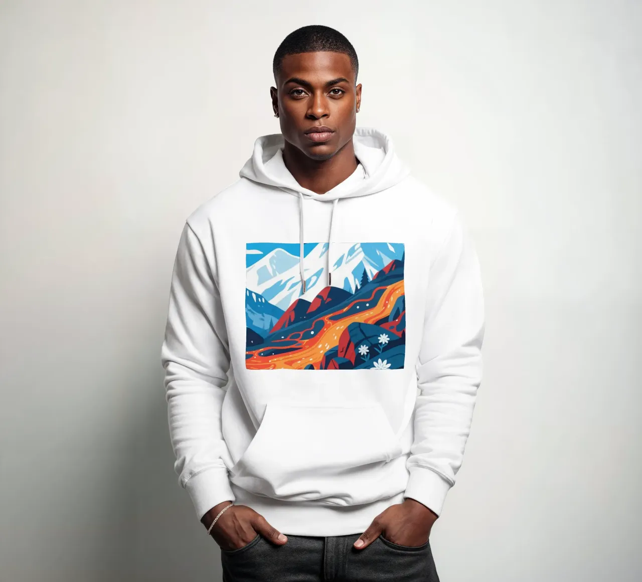 Vulcano felpa con cappuccio da knowledge