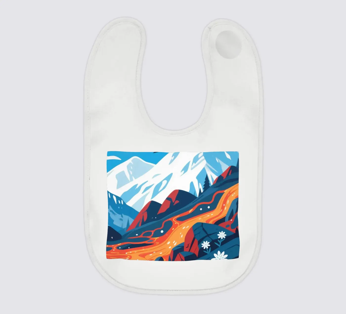 Volcano baby bib by knowledge