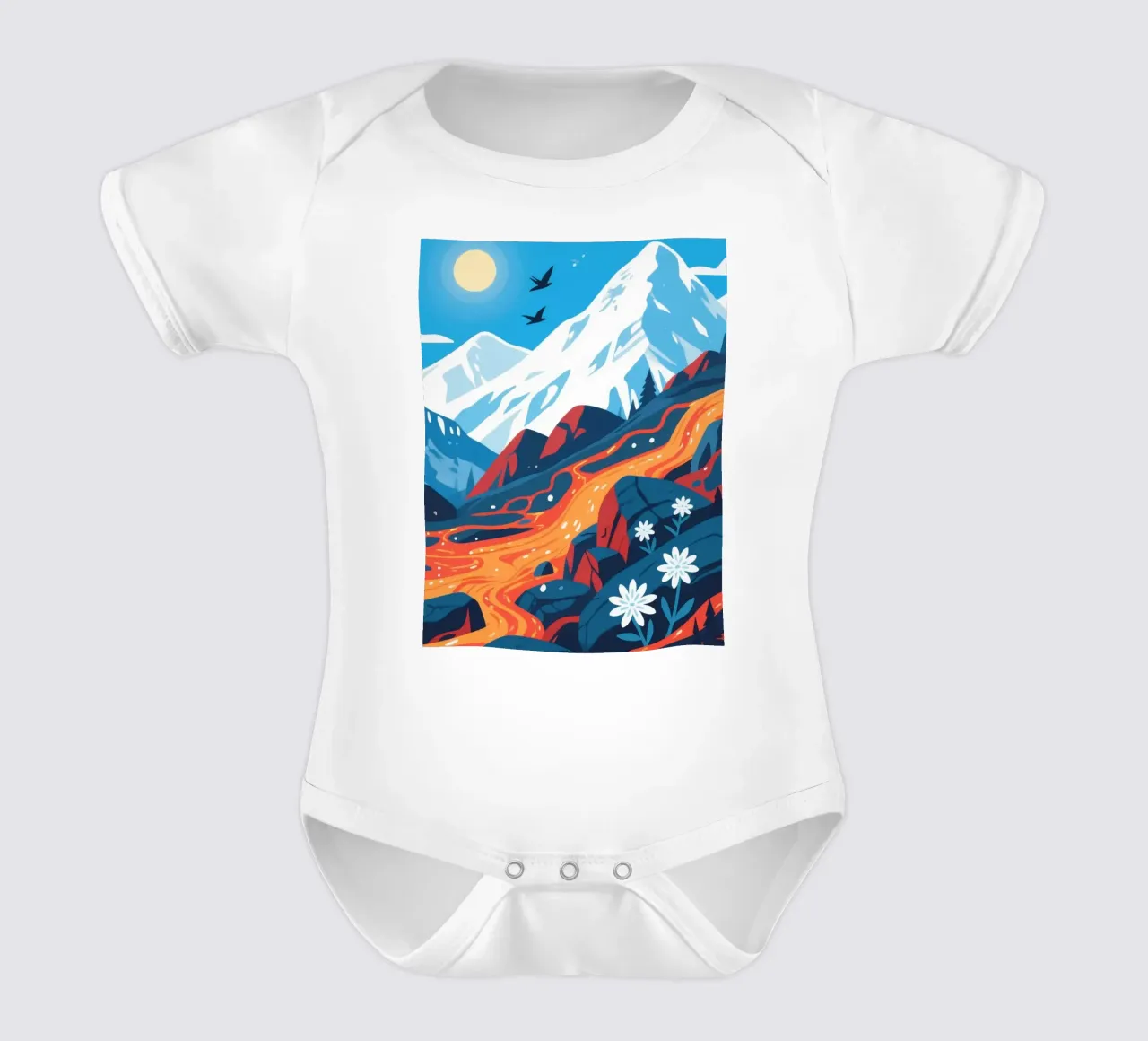 Vulcano body neonato maniche corte da knowledge