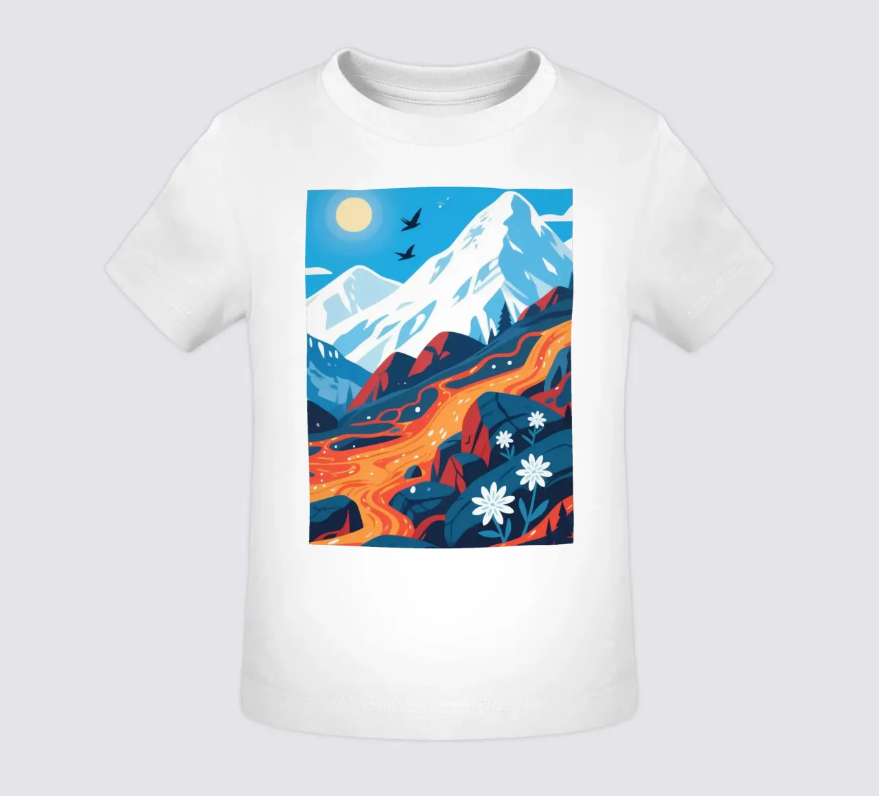Vulcano maglietta neonato da knowledge
