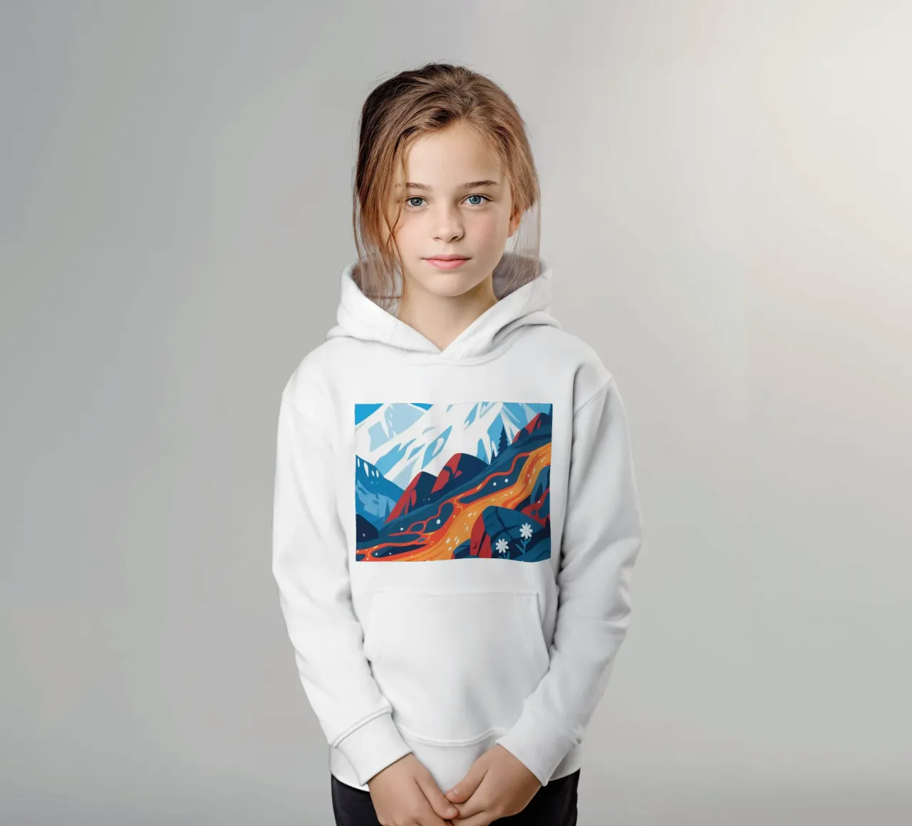 Vulcano felpa bambino con cappuccio da knowledge