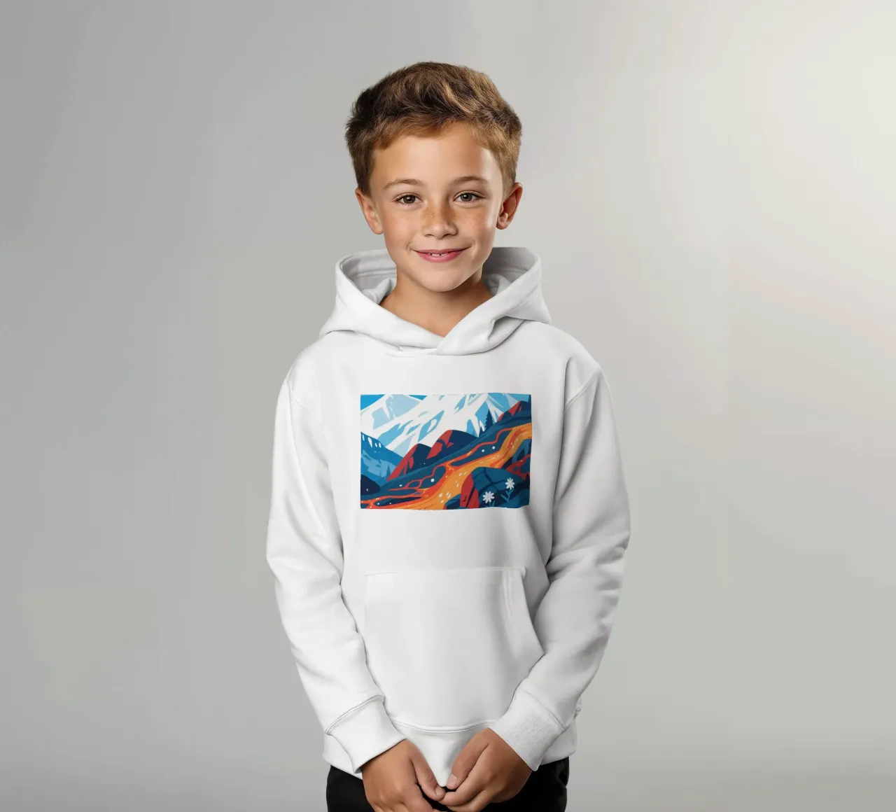 Vulcano felpa bambino con cappuccio da knowledge