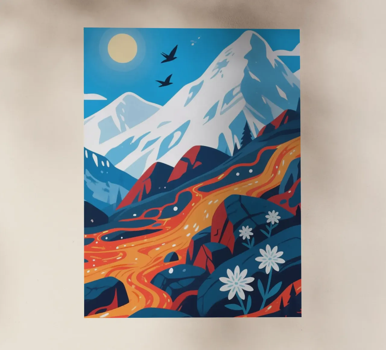 Vulcano pellicola backlit da knowledge