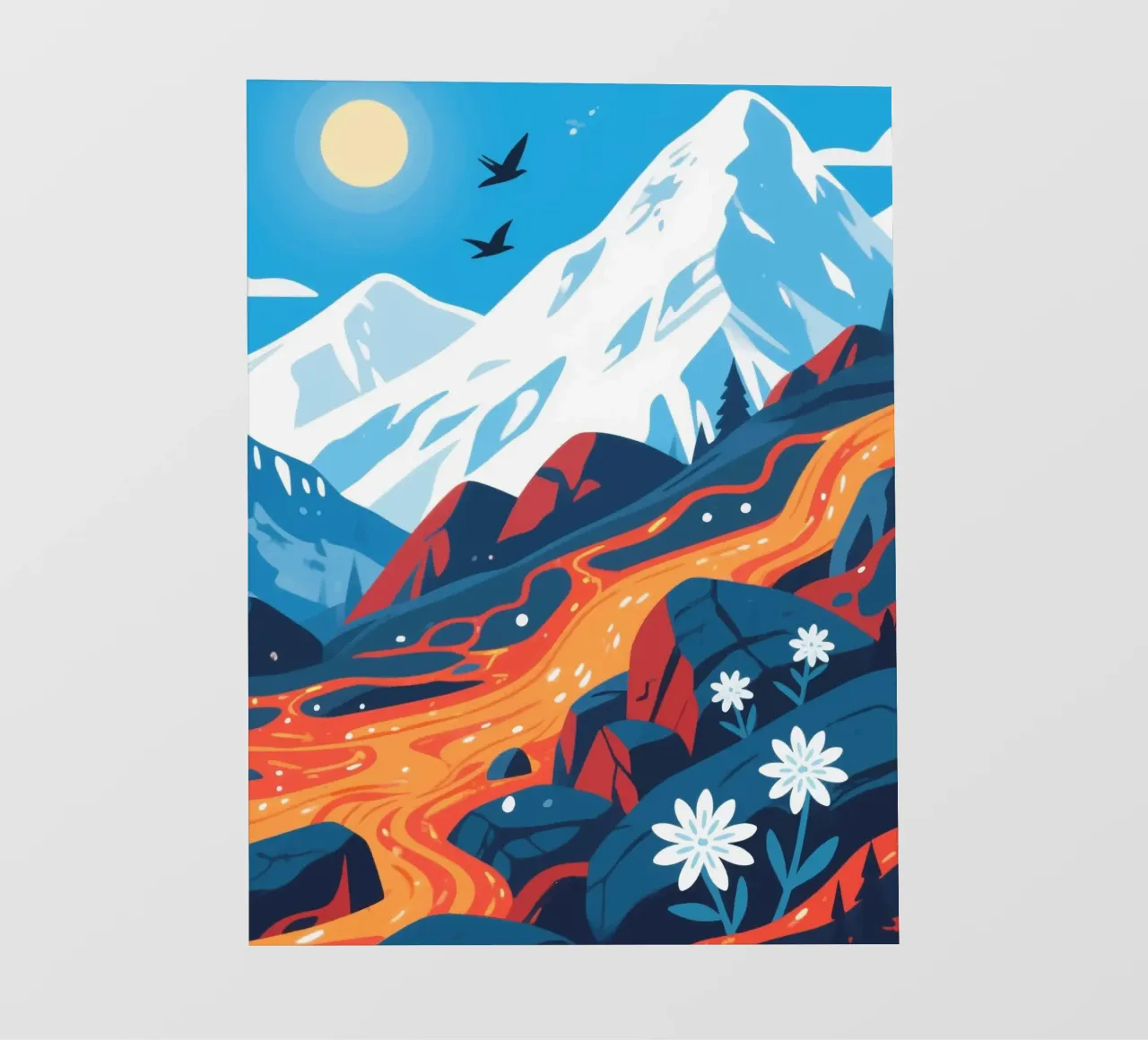 Vulcano pellicola backlit da knowledge