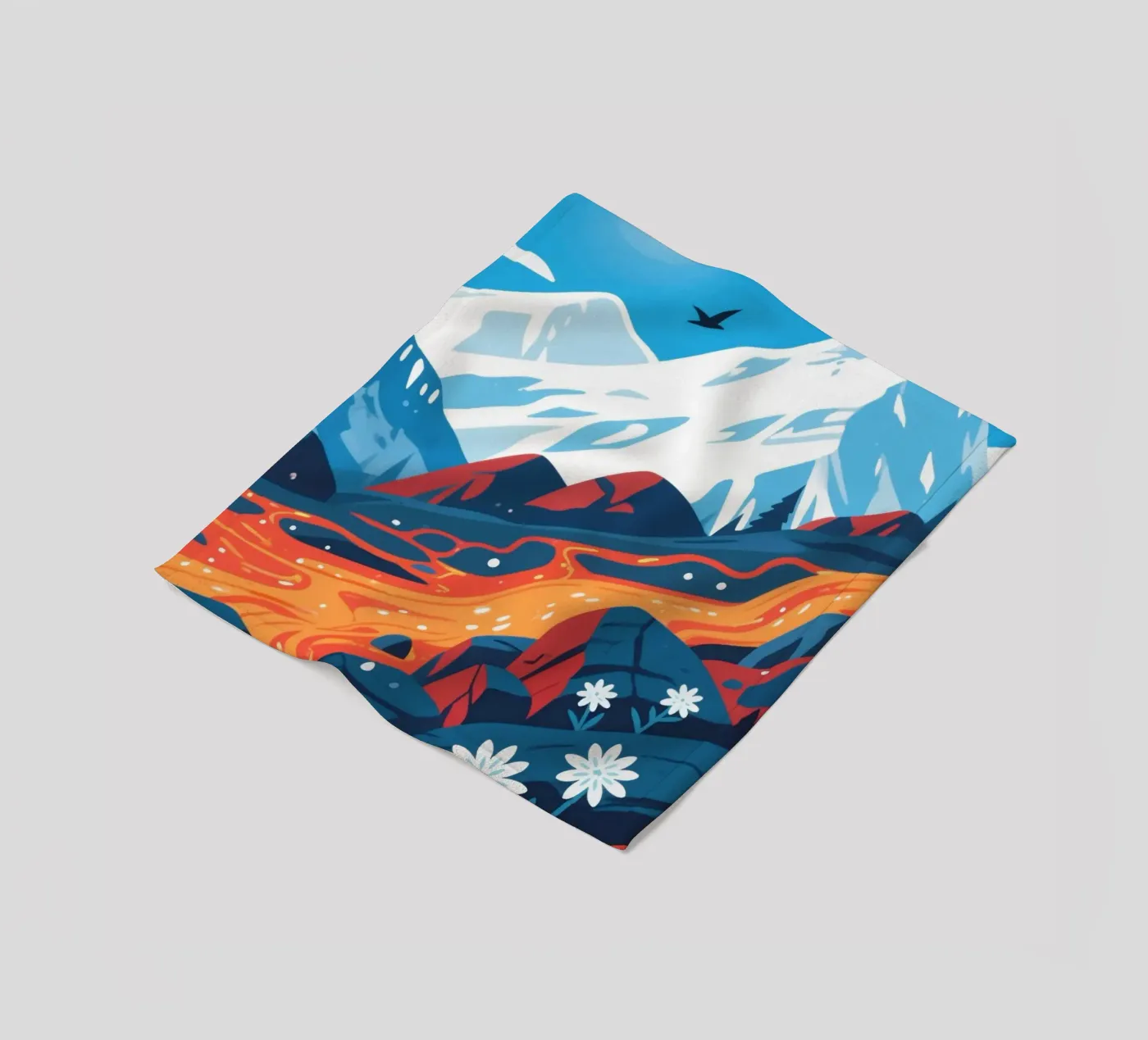 Volcano plaid polaire de knowledge