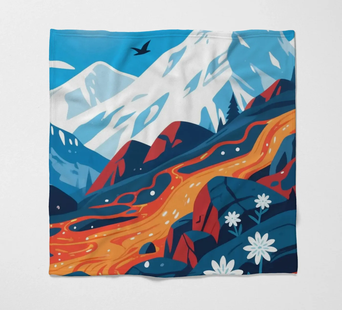 Volcano plaid polaire de knowledge