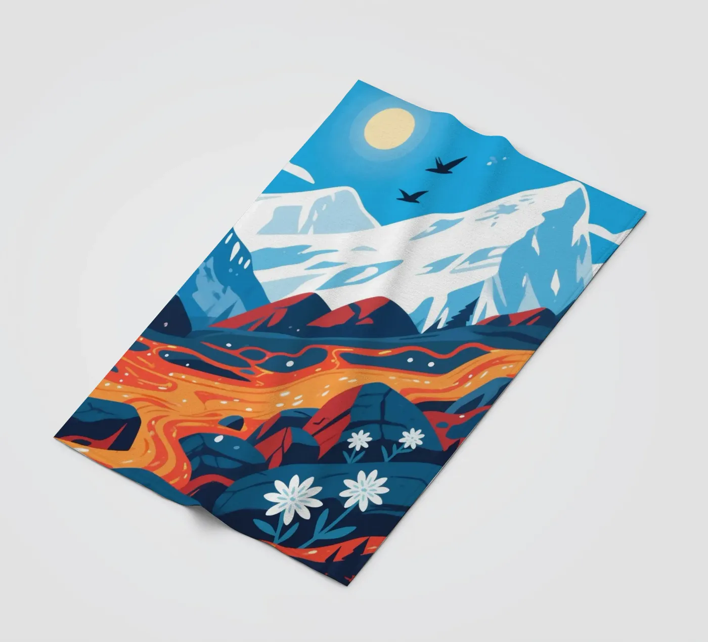 Volcano plaid polaire de knowledge