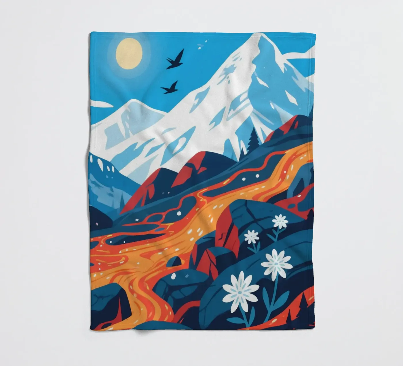 Volcano plaid polaire de knowledge