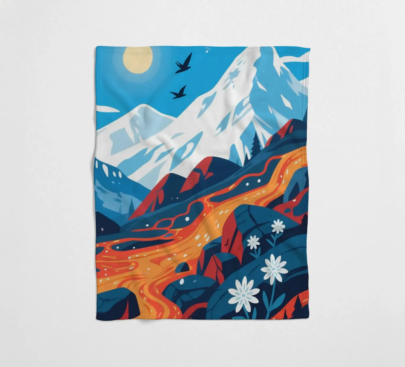 Volcano plaid polaire de knowledge