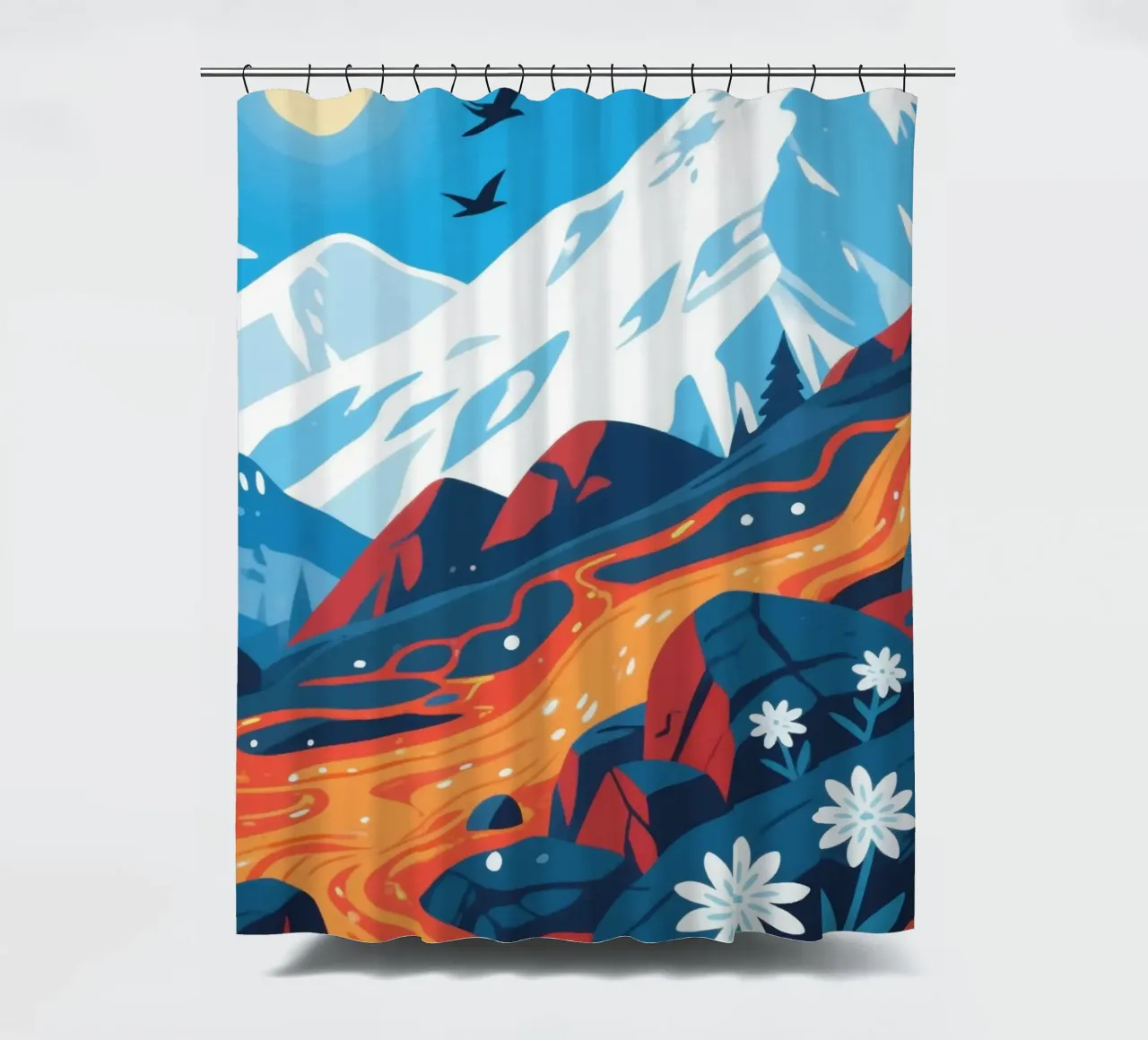 Vulkan Duschvorhang von knowledge