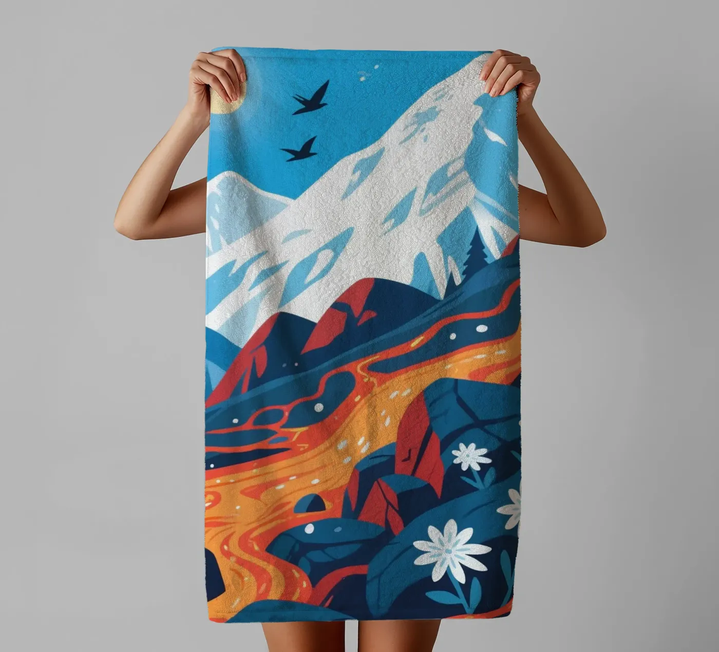 Volcano Handtuch von knowledge