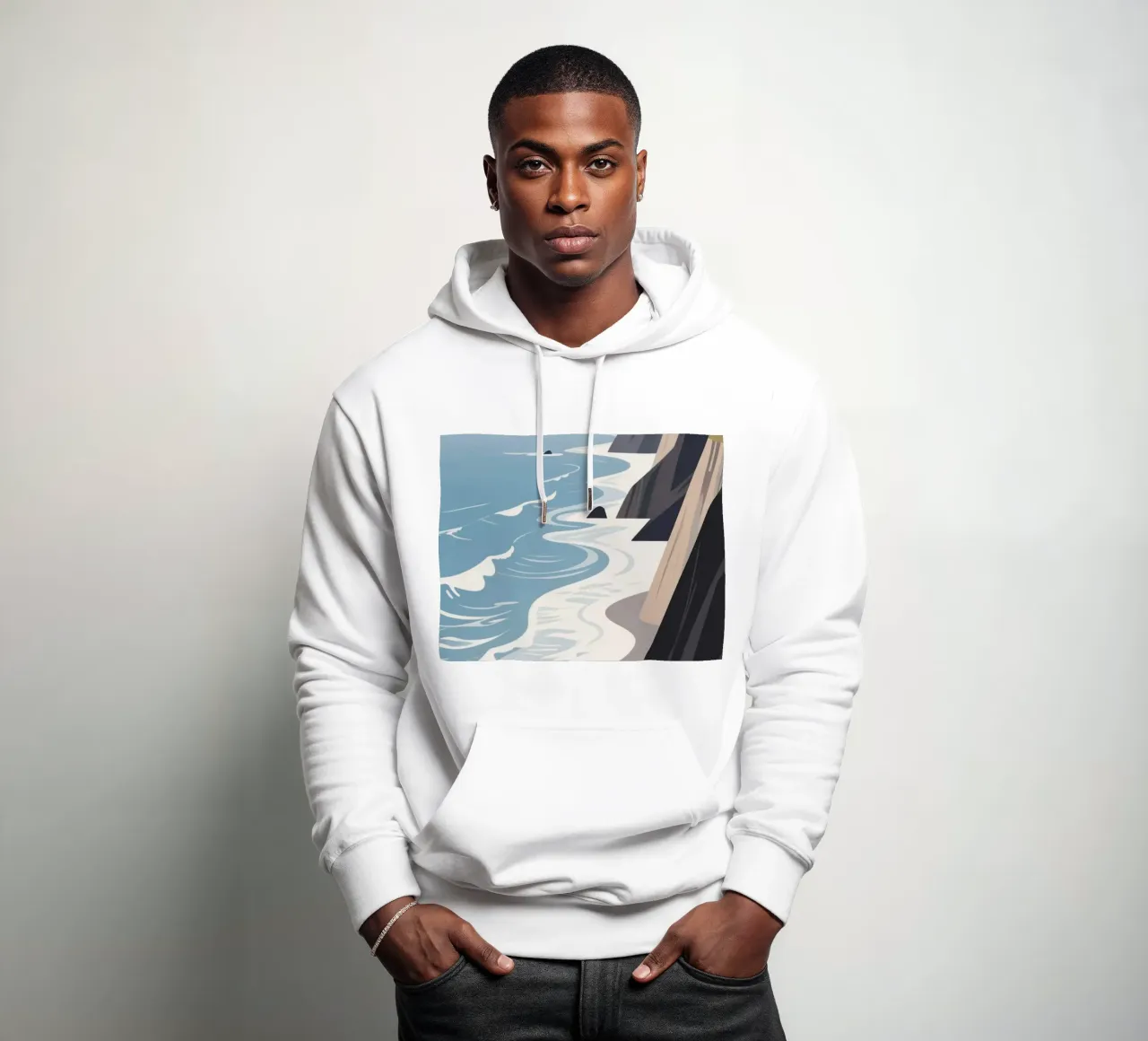 Ocean Clift felpa con cappuccio da knowledge