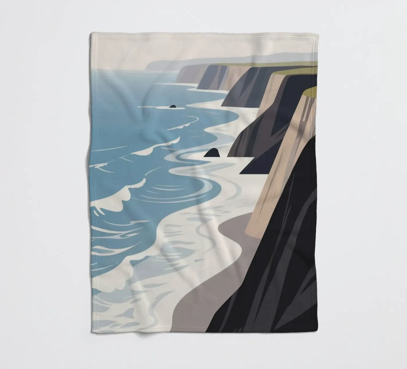 Ocean Clift Fleecedecke von knowledge