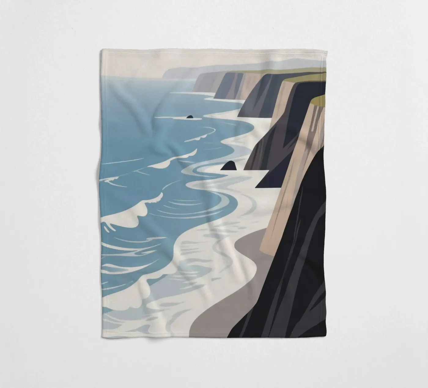 Ocean Clift Fleecedecke von knowledge