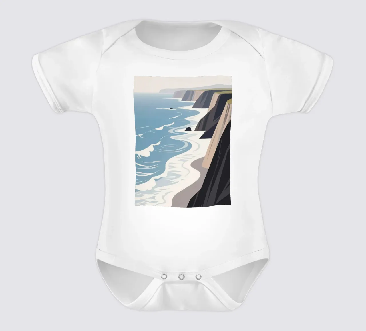 Ocean Clift body neonato maniche corte da knowledge