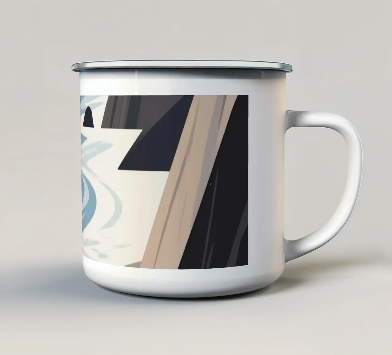 Ocean Clift tazza in smalto da knowledge