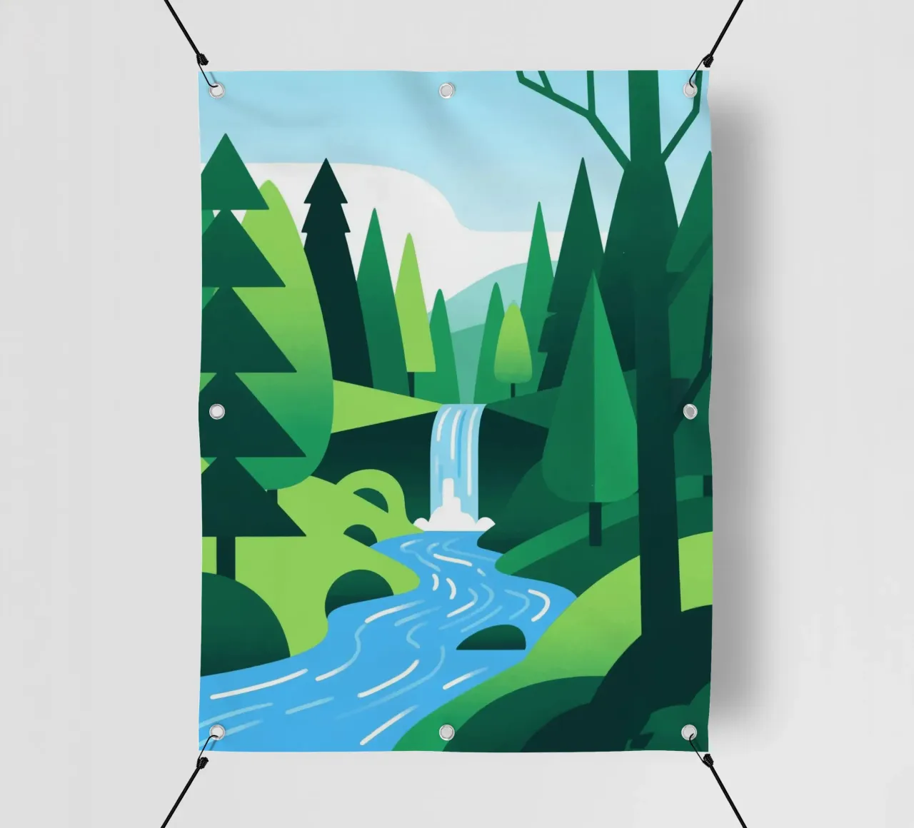 Foresta autunnale telo in pvc da knowledge